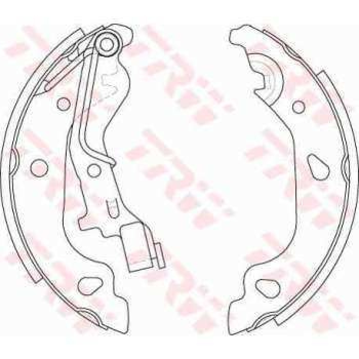 ARKA FREN BALATASI PABUC PUNTO 1.2-1.3JTD 16V-1.9JTD 09-99-- ABS LI ARACLAR ICIN - TRW GS8687