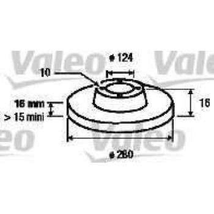 ARKA FREN DISK AYNASI TRANSIT V347 2.2TDCI - 2.4TDCI - 3.2TDCI 06-14 A.CEKER+ABSLI - VALEO 187152