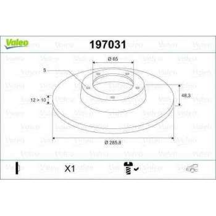 ARKA FREN AYNASI GOLF V JETTA PASSAT 1.4TSI - 1.6 - 2.0 16V 01 - 04 - VALEO 197031