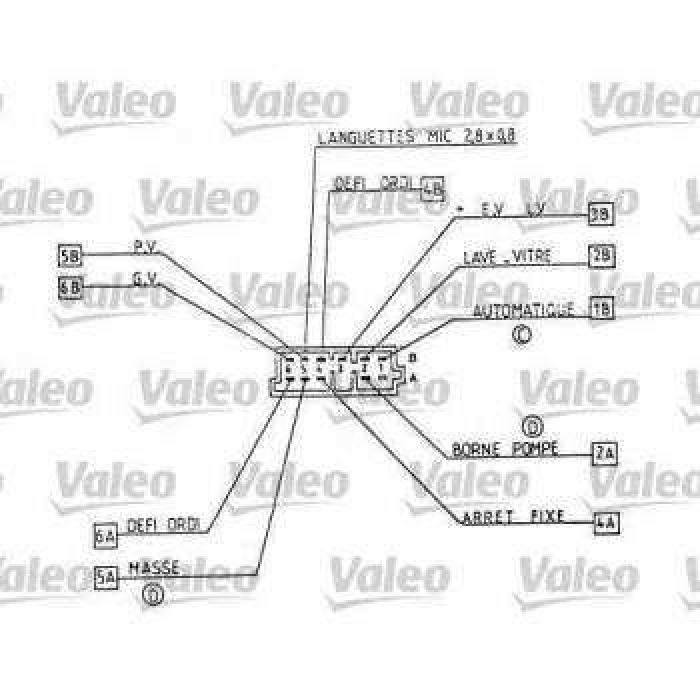 CAM SILECEK KUMANDA KOLU P406 P605 P607 - VALEO 251262