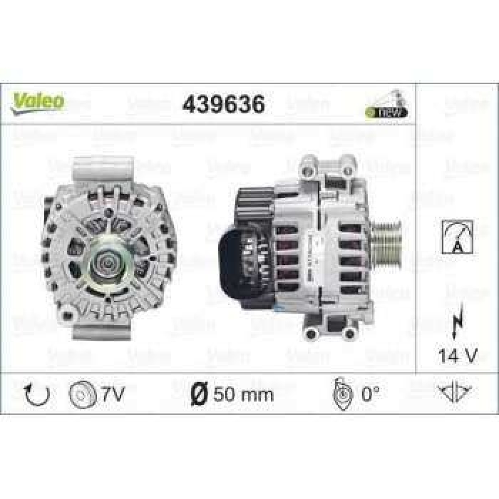 ALTERNATOR BMW 5-6-7-X5 FG23S  - VALEO 439636