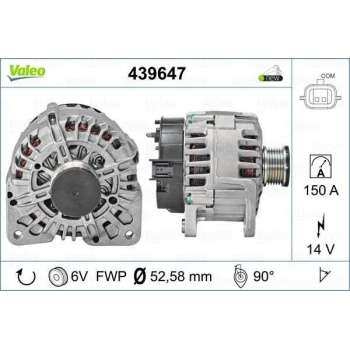 ALTERNATOR MEGANE III-LAGUNA III-SCENIC III 2.0 16V - VALEO 439647