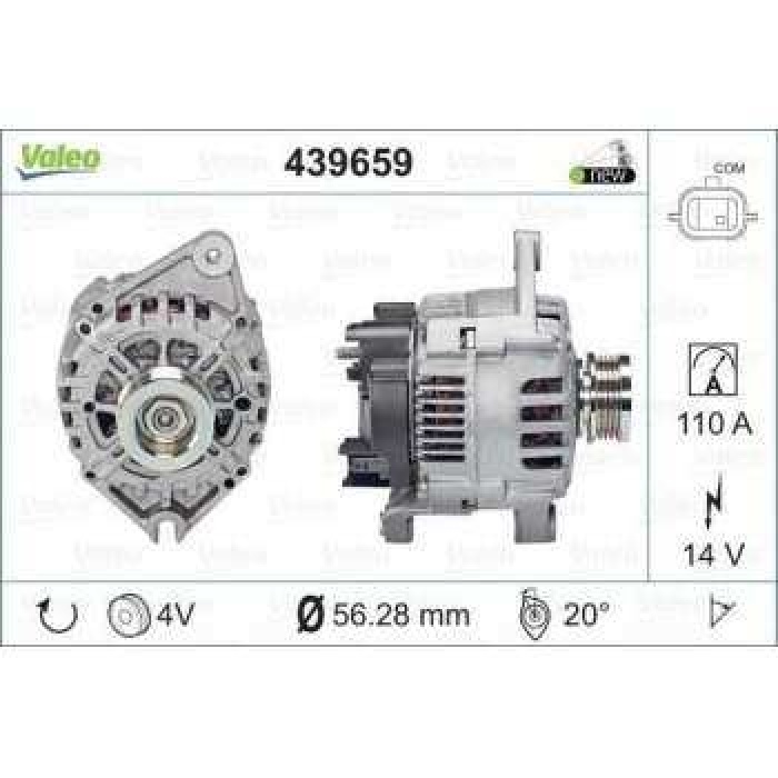 ALTERNATOR KANGOO 1.6 08-- - VALEO 439659