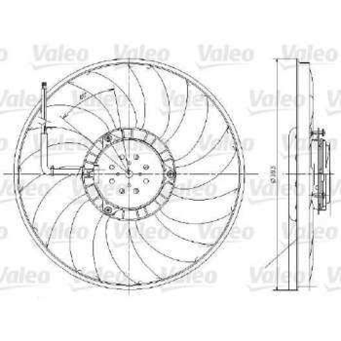 FAN MOTORU A6 - VALEO 696017