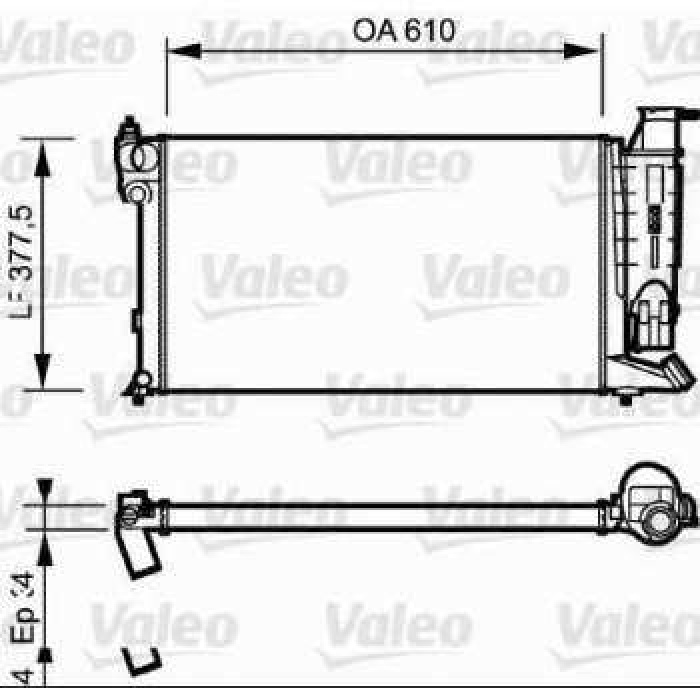 MOTOR RADYATORU P306 XU10J4 2.0 16V - VALEO 730985