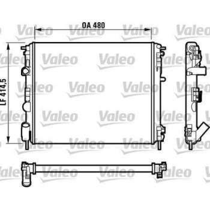 RADYATOR RENAULT KANGOO-CLIO - VALEO 732523