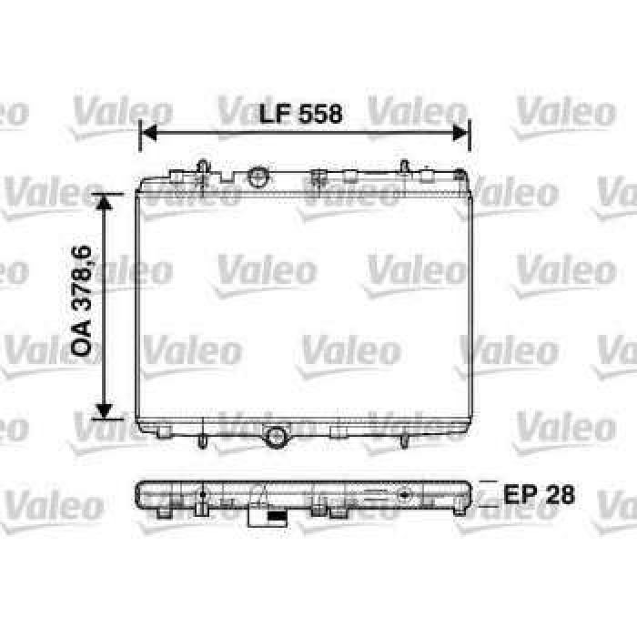 MOTOR SU RADYATORU MEKANIK P301 P1007 P2008 P207 1.6HDI 06- C2 C3 II C ELYSEE 1.4 1.6 1.4HDI 03- EP27 21 DM2 OLCU 378 - 538 - 28 - VALEO 734398