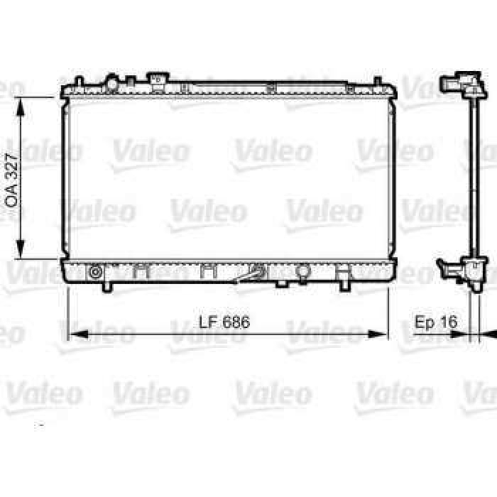 RADYATOR MAZDA 323 2000-2003 - VALEO 735240