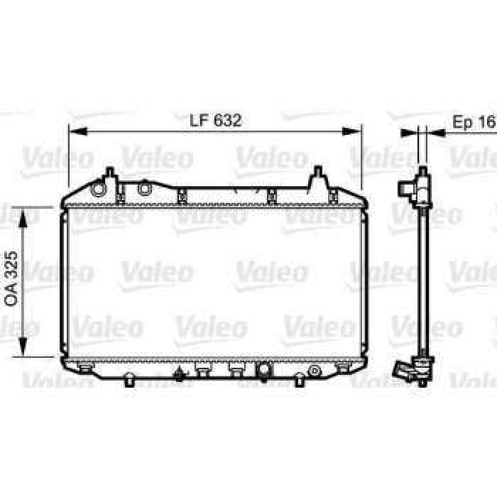 RADYATOR HONDA CIVIC FK-FD 01-06-- - VALEO 735241