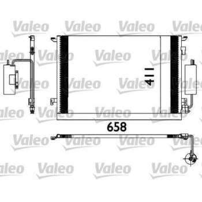 KLIMA RADYATORU VECTRA C SIGNUM Y20DTH Y22DTR - VALEO 817648