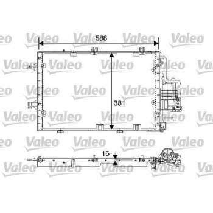 KONDENSER OPEL CORSA VAUXHALL CORSA - VALEO 817843