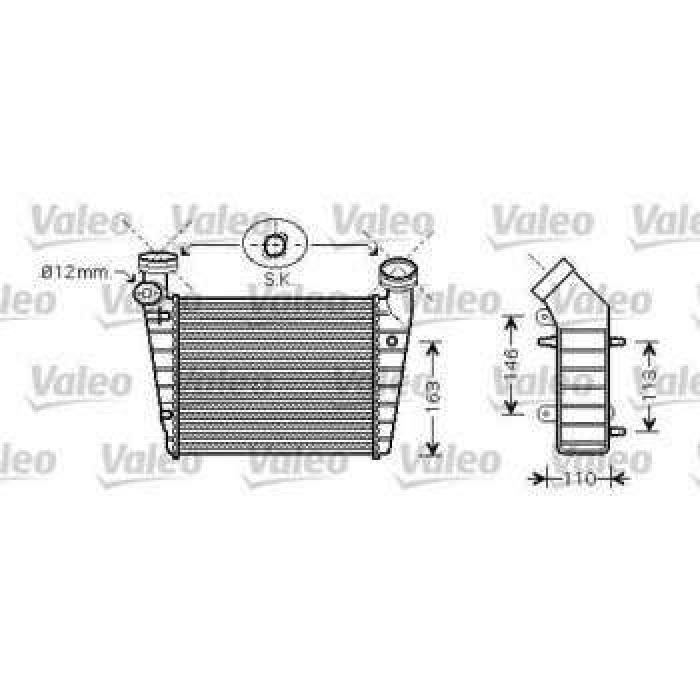 TURBO RADYATORU PASSAT 1.8T 20V 00-05 SUPERB 02-08 - VALEO 818720