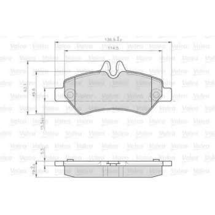 LCV DISK FREN BALATASI ARKA VW CRAFTER - VALEO 872190