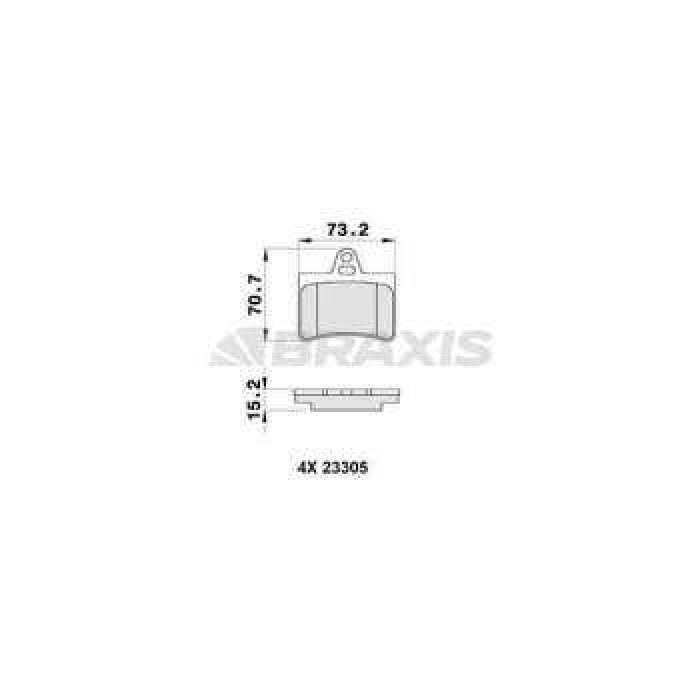 ARKA FREN BALATASI C5 1.8 16V.2.0 16V.2.0-2.2 HDI.3.0 V6 03-01--- - BRAXIS AA0132