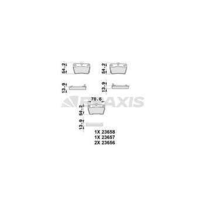 ARKA FREN BALATASI DISK RAV4 00-05 TIGGO 08-12 - BRAXIS AB0176