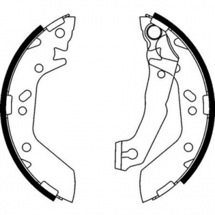 ARKA FREN BALATASI PABUC HYUNDAI EXCEL 1990-1994 - BRAXIS AC0032