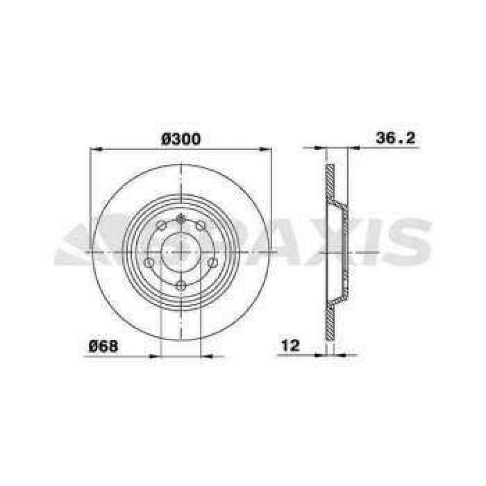 ARKA FREN DISK AYNASI A4 2.0TDI-1.8TFSI-2.7TDI-3.0TDI-3.2FSI- 1KW PR NUMARASI ICIN - ELEKTRONIK PARK - BRAXIS AE0103