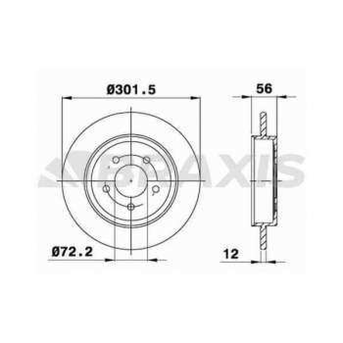 ARKA FREN DISK AYNASI FORD MAVERICK 2.3I 3.0I - BRAXIS AE0677