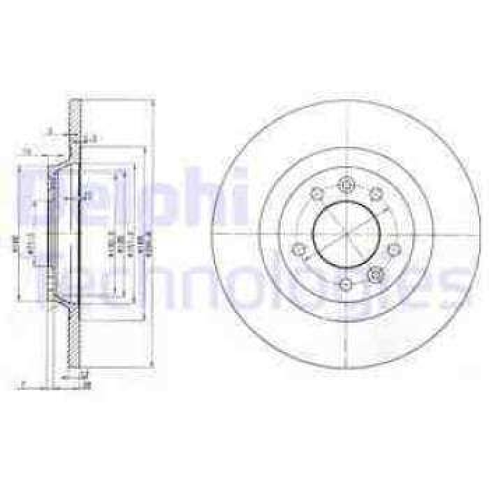 ARKA FREN AYNASI DISKI P407-C5 III 1.6HDI 110 FAP 1.8-2.0-2.0HDI 135 FAP 2.2-3.0 05-04--- - DELPHI BG3836