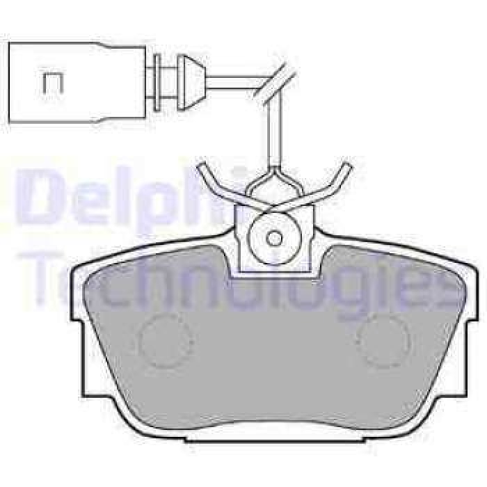 ARKA FREN BALATASI KABLOLU SHARAN ALHAMBRA TRANSPORTER T4 99-03 GALAXY 1.9TD 00-06 MONDEO III ST220 02-07 - DELPHI LP1541