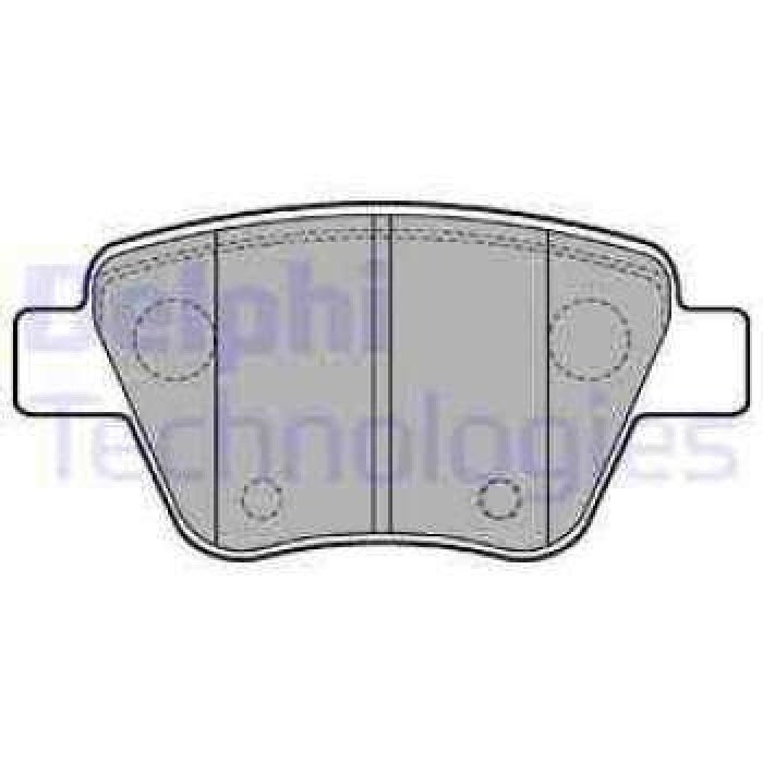 ARKA FREN BALATASI LEON CADDY OCTAVIA 1.4TSI - 1.6 - 1.8TSI - 1.9TDI - 2.0 09 - 04- - DELPHI LP2178