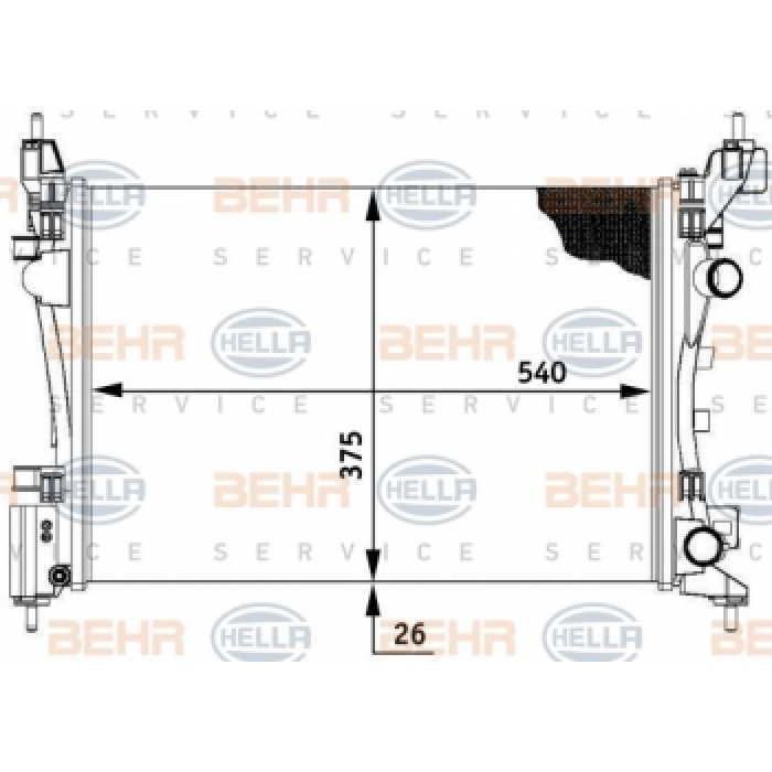 MOTOR RADYATORU CORSA D Z12XEP 14XEP - BEHR 8MK376728794