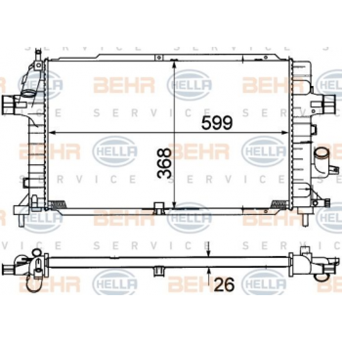 MOTOR SU RADYATORU ASTRA H Z13DTH Z17DTH Z17DTJ Z19DT ZFIRA B Z17DTJ A17DTJ Z19DT - BEHR 8MK376781-041