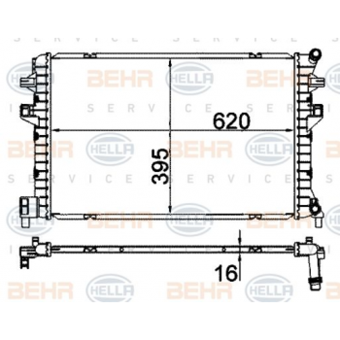 MOTOR RADYATORU GOLF VII A3 LEON OCTAVIA 1.2 1.4 1.6 13- - BEHR 8MK376912-234