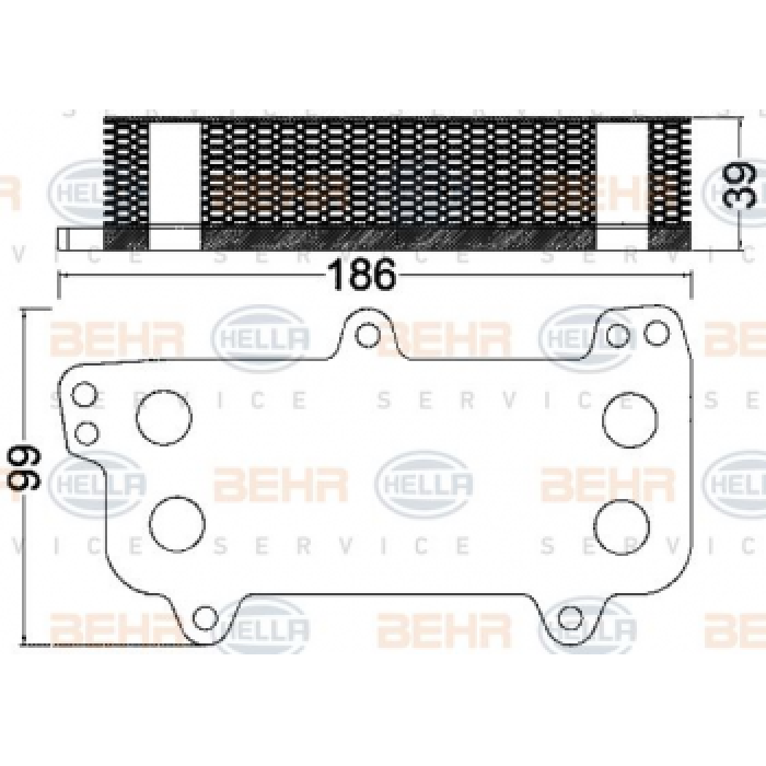 YAG SOGUTUCU TOUAREG TRANSPORTER T5 2.5TDI AXD AXE BLJ BAC BLK BPD BPE 03-10 - BEHR 8MO376797-031