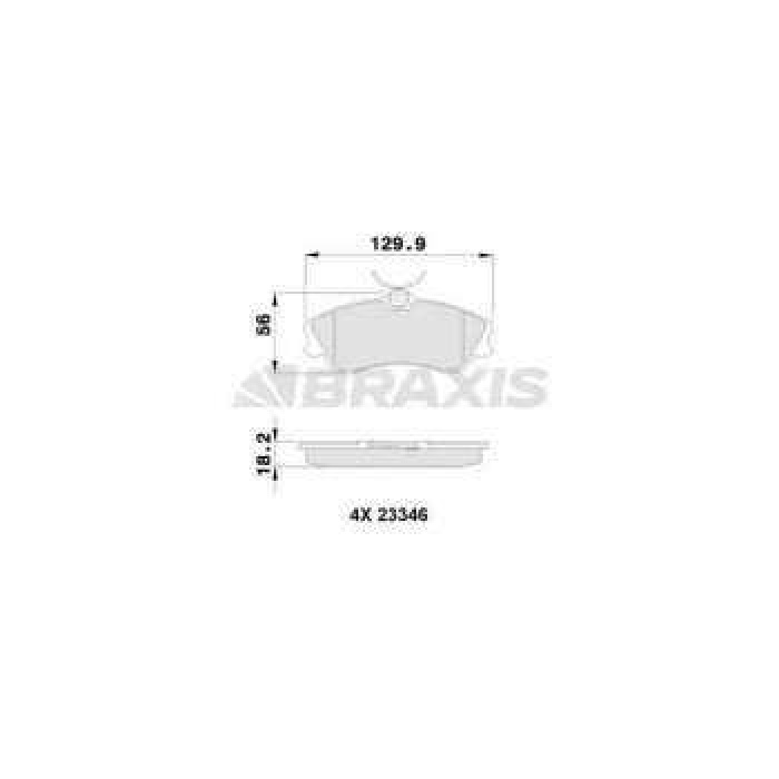 ON FREN BALATASI XSARA PICASSO N68 1.6.1.6HDI.1.8 16V.2.0 16V.2.0HDI BERLINGO EM 12 - 99  - BRAXIS AA0033