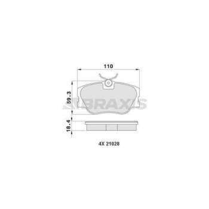 ON FREN BALATASI E-CLASS W201 190 E - W124 E200 - E200 D - E220 - E250 D - E280 - E300 - 83-95 - BRAXIS AA0184