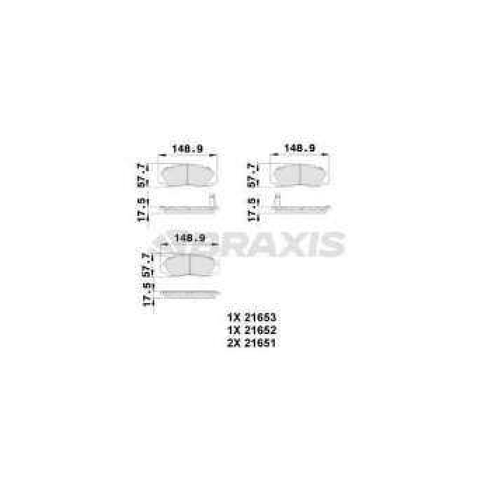 ON FREN BALATASI HONDA CRV 1996 - 2001 - HRV 1999 -- ACCORD 1993 - 1998 - BRAXIS AB0122