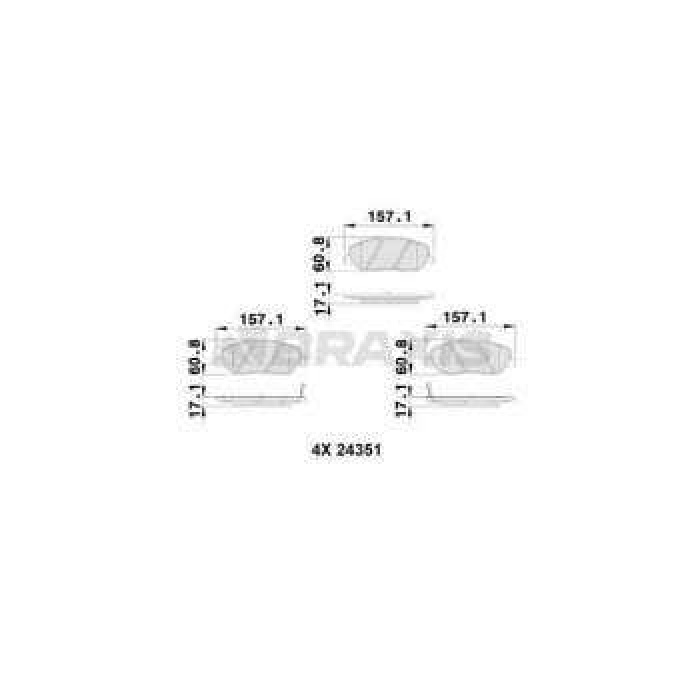 ON FREN BALATASI HYUNDAI SANTAFE 06-13 - KIA SORENTO 09-- - KORANDO 10-- - BRAXIS AB0221