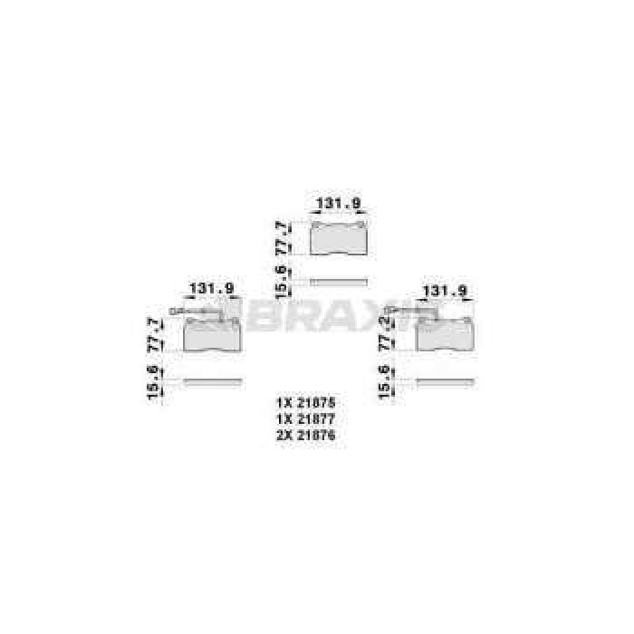 ON FREN BALATASI ALFA 159 05 2.4 JTDM - 3.2 JTS ; SPIDER II 06 3.2 I ; BRERA 06 2.4 JTDM - BRAXIS AB0261