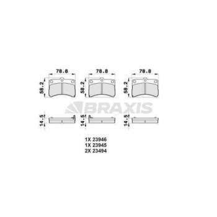 ON FREN BALATASI COURE 98-03 - BRAXIS AB0347