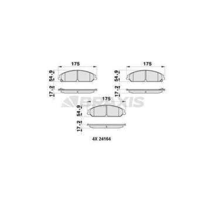 ON FREN BALATASI LANCIA THEMA 3.0 CHRYSLER 300C - BRAXIS AB0413