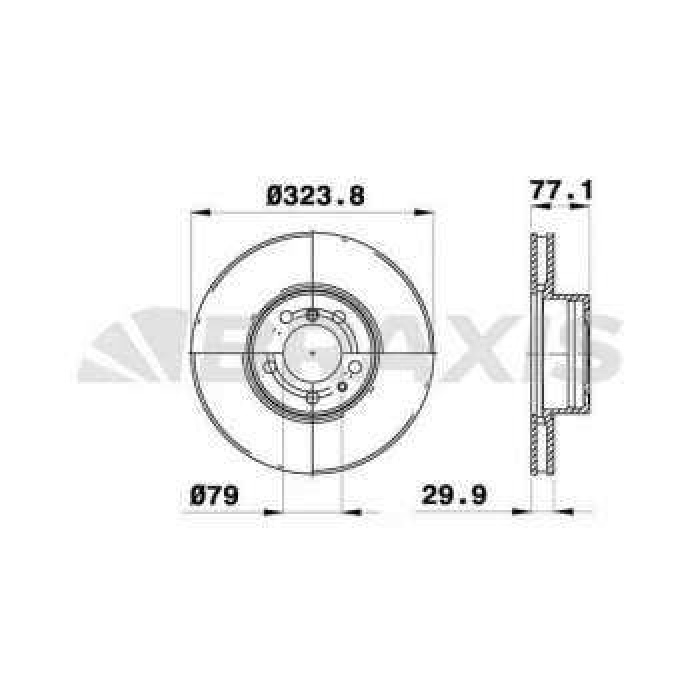 ON FREN DISK AYNASI BMW SERIE 5 7 8 4.4I 5.0I  5 SERISI E39 - 7 SERISI E32 - 8 SERISI E31 - BRAXIS AD1021