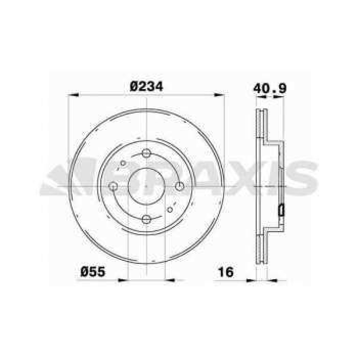 ON FREN DISK AYNASI DAIHATSU CUORE MOVE TREVIS - BRAXIS AE0278