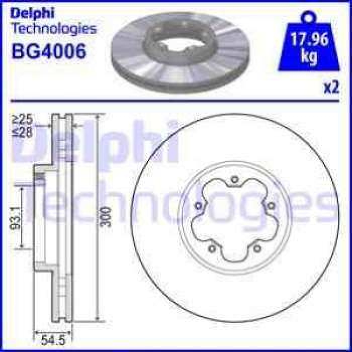 ON FREN AYNASI CIFTLI PAKET TRANSIT 06-- - DELPHI BG4006