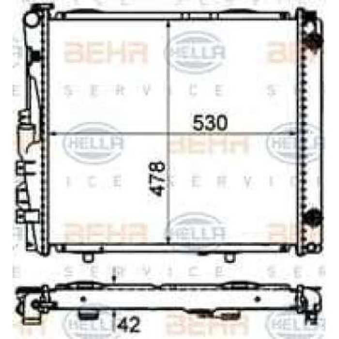 MOTOR SU RADYATORU KLIMALI W124 86-93 S124 86-92 C124 93-97 A124 93-98 - BEHR 8MK376712-424