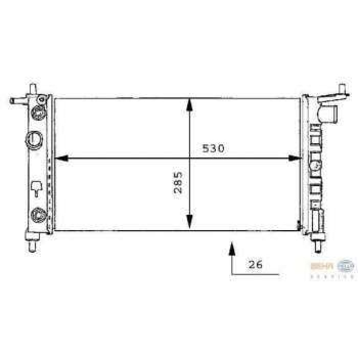 MOTOR SU RADYATORU A.T. KLIMA HARIC CORSA B X12SZ C14NZ X14XE X16XE - BEHR 8MK376712014