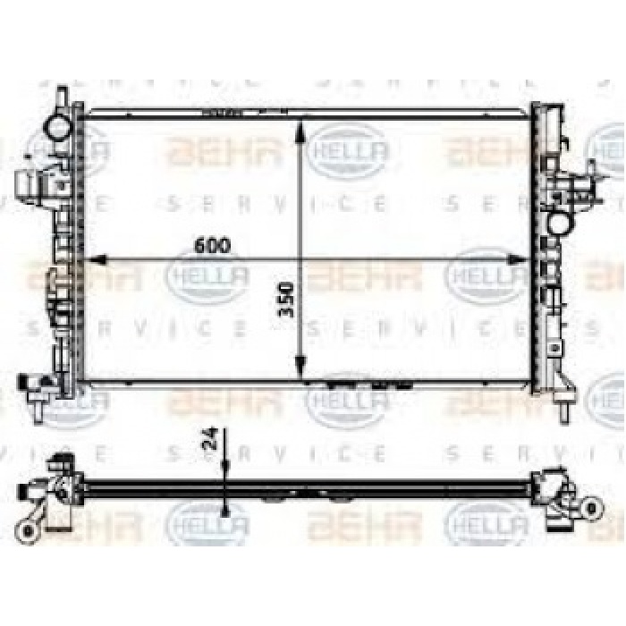 MOTOR SU RADYATORU BRAZING Y13DT Z13DT Z13DTH CORSA C TIGRA B - BEHR 8MK376715324