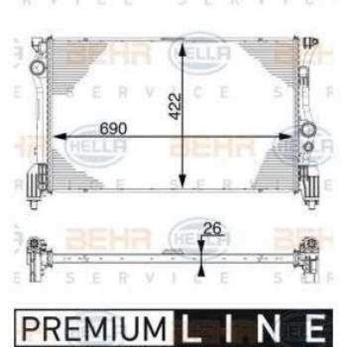 MOTOR SU RADYATORU V-CLASS W447 14- VITO W447 14- - BEHR 8MK376747-551