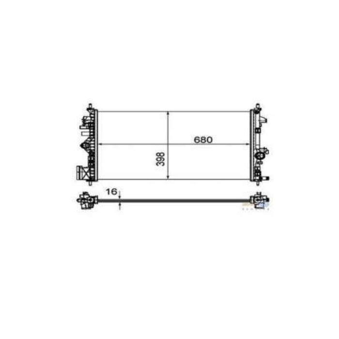 MOTOR SU RADYATORU MANUEL INSIGNIA A16XER A16LET - BEHR 8MK376754321