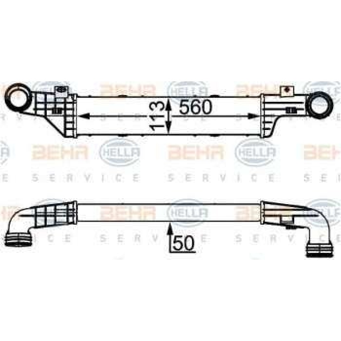 TURBOSARJ RADYATORU E-CLASS W210 98-02 S210 99-03 - BEHR 8ML376723-144