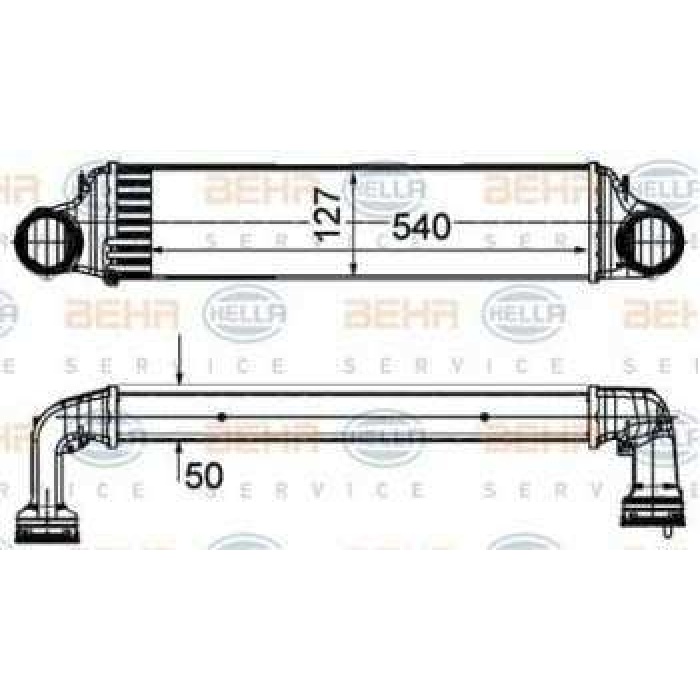 TURBO RADYATORU BMW E46  X3 E83 M47 M57 - BEHR 8ML376988-064