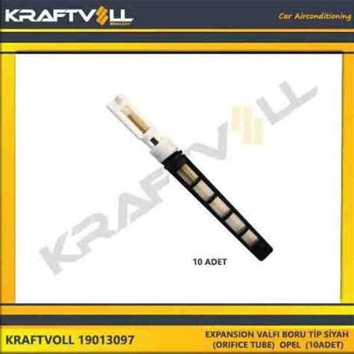 EXPANSION VALFI BORU TIP SIYAH ORIFICE TUBE  OPEL  10ADET - KRAFTVOLL 19013097