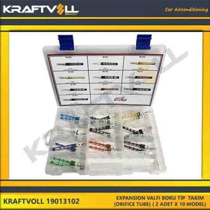 EXPANSION VALFI BORU TIP  TAKIM  ORIFICE TUBE  2 ADET X 10 MODEL - KRAFTVOLL 19013102