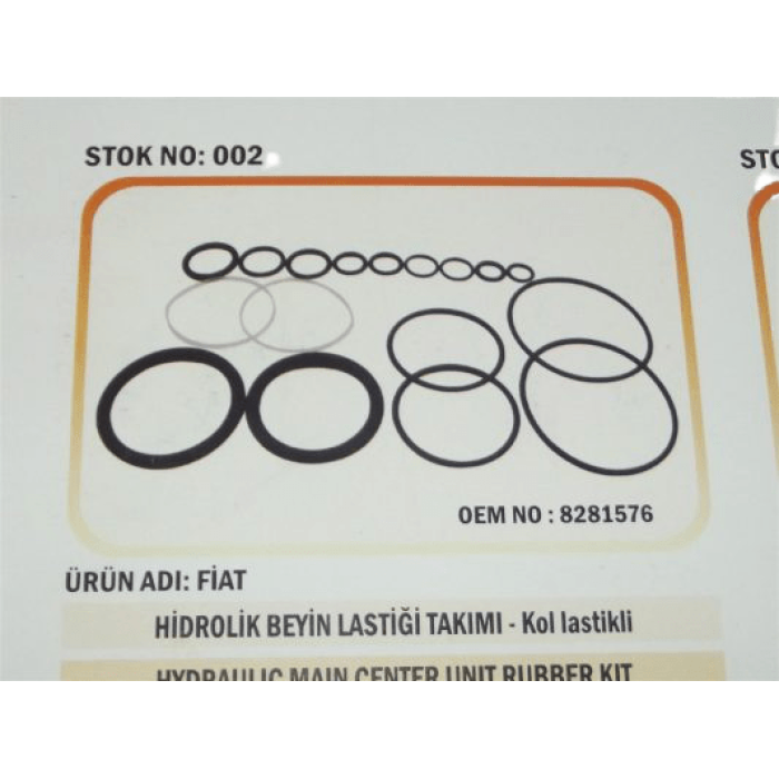 47020 480-450-640 Hidrolik Beyin Lastik Tamir Takımı Kol Lastikli 002 8281576B Karadeniz C-456 - PY-47020