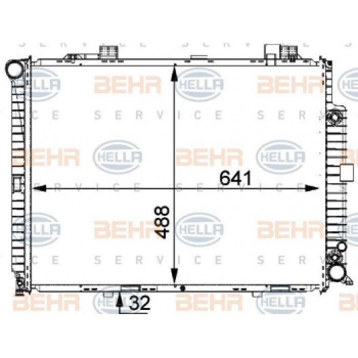 MOTOR SU RADYATORU E-CLASS W210 97-02 S210 97-03 - BEHR 8MK376711-154